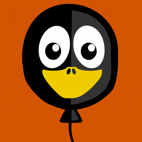 balloon head tux inkscape