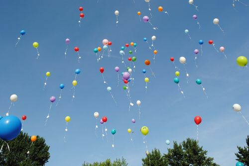 balloons celebration float