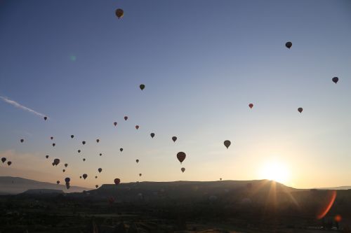 balloons turkey sun