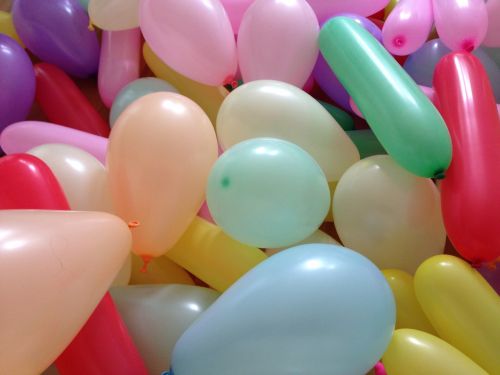 balloons party colors
