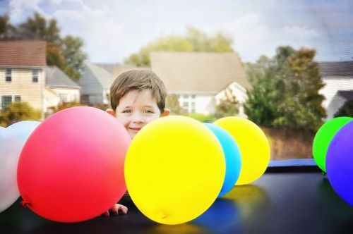 balloons boy child