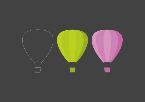 balloons icon vector