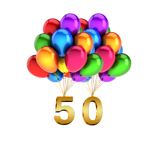balloons birthday 50
