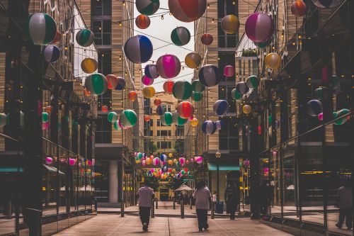 balloons city downtown