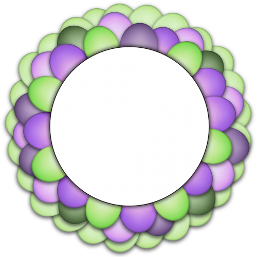balloons circle frame