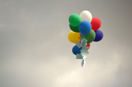 balloons sky fly