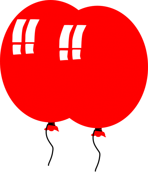 balloons helium red