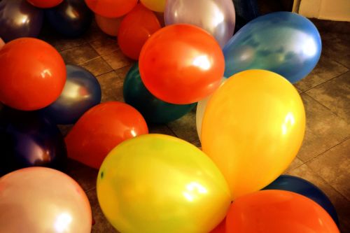 balloons colors birthday