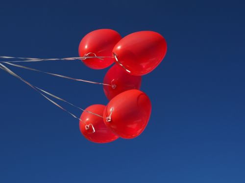 balloons heart love