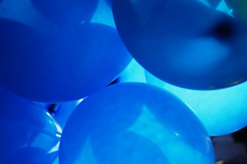 balloons color blue