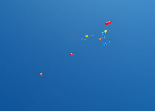 balloons sky heaven