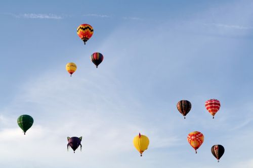 balloons joy of life sky