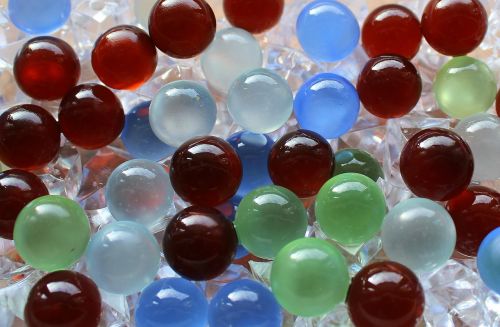 balls glass colorful