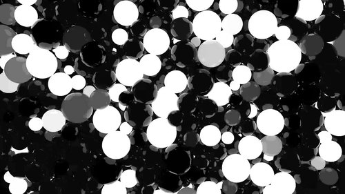 balls  black and white  abstract