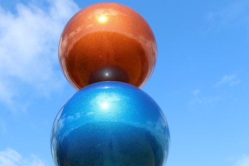 balls  sphere  sky