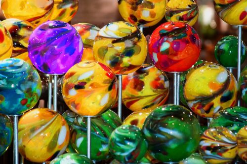 balls glass ball colorful