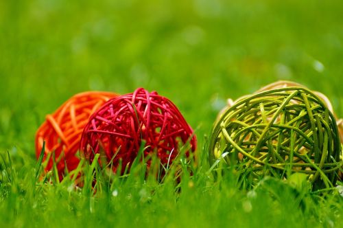 balls decoration wood