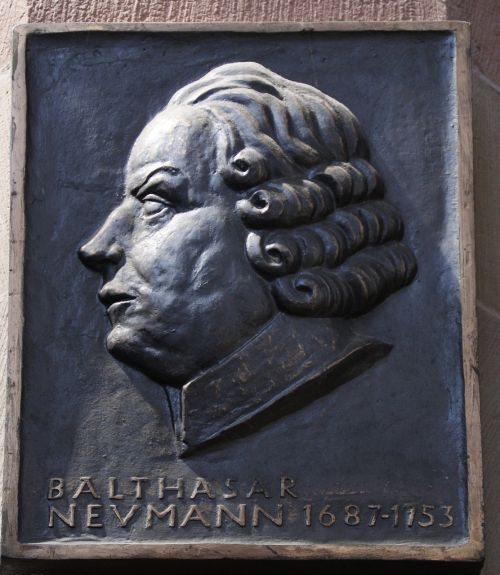 balthasar neumann memorial plaque 1687