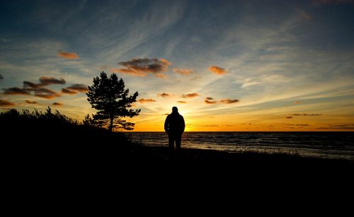 baltic sunset evening