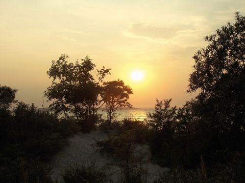 baltic sea sea sunset