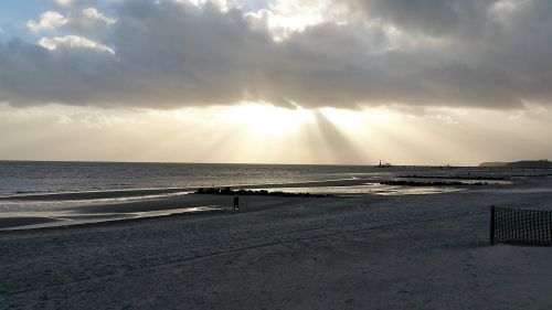 baltic sea evening sun