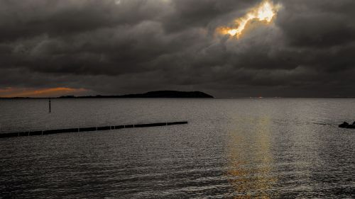 baltic sea water clouds