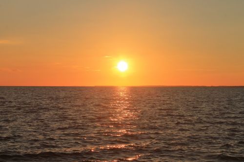 baltic sea sea sunset