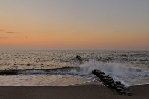 baltic sea beach evening