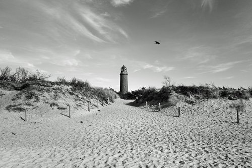 baltic sea  beach  lighthouse