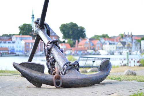 baltic sea  anchor  schlei