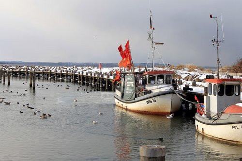 baltic sea  boats  insel poel