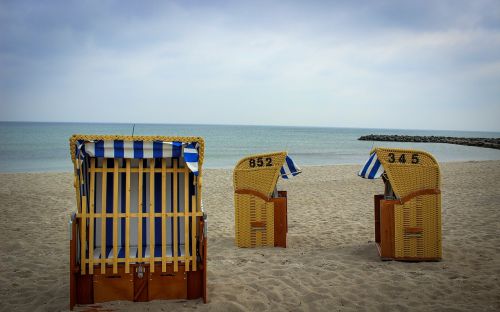 baltic sea beach chair holiday
