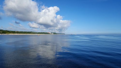 baltic sea coast clouds sky