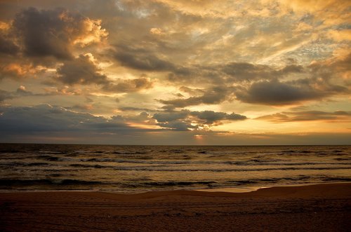 baltika  sea  sunset