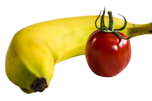 banana tomato fruit
