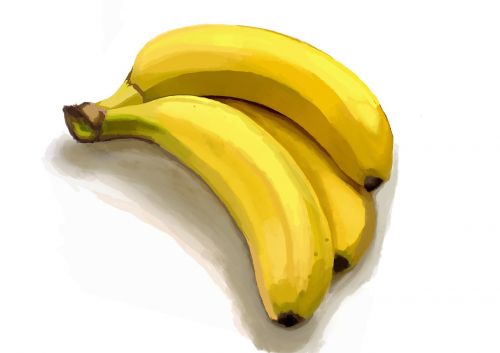 banana bananas yellow