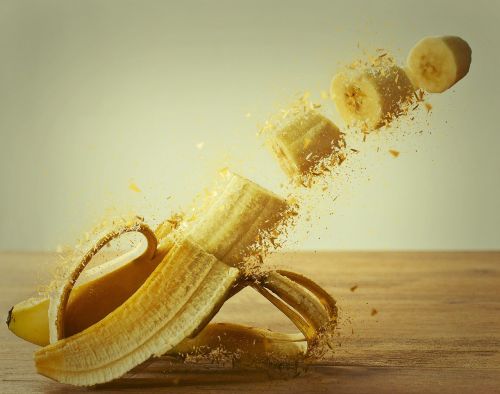banana banana peel photo montage