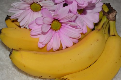 Banana Fruit Food Background Flower