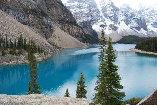 banff lake blue