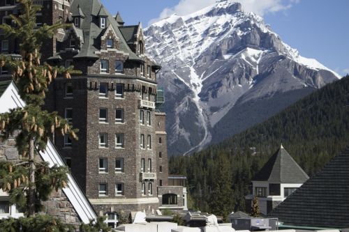 Banff Springs Hotel Mountains