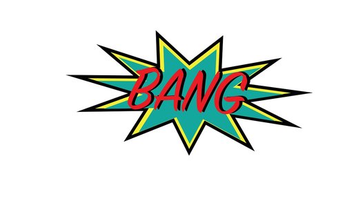 bang  sound effect  comic book style