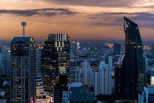 bangkok  thailand  skyscrapers