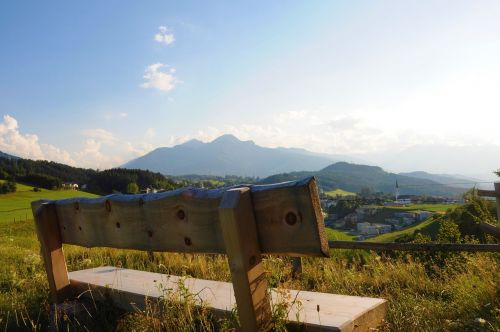 landscape idyll mountains