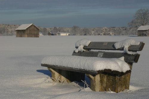 bank snow snowy