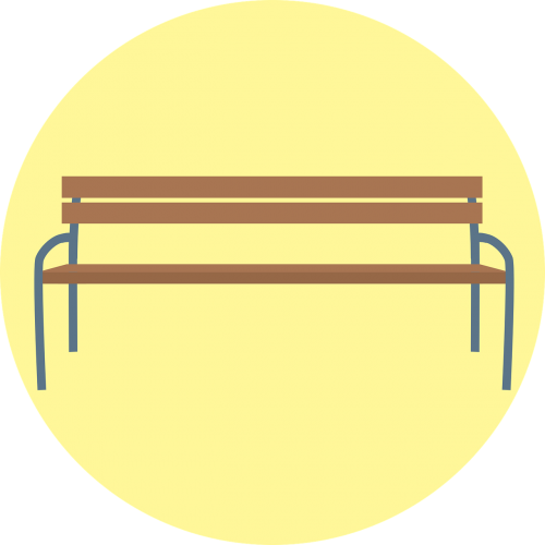 bank park bench sit