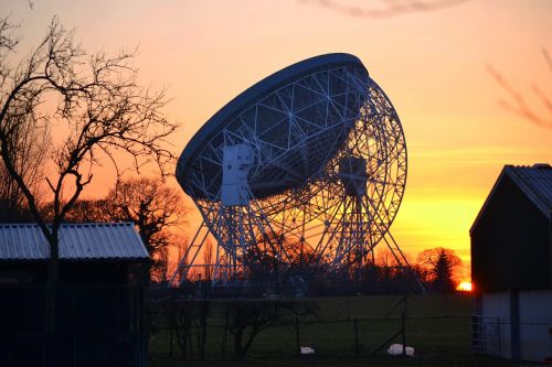 bank telescope sunset