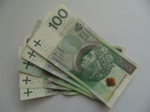 banknotes money polish