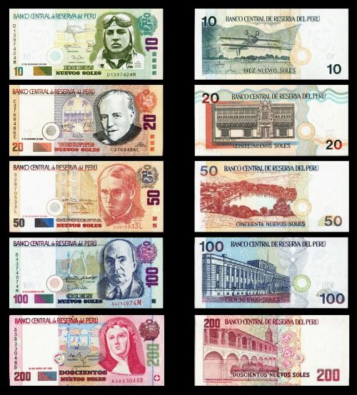 banknotes peru money