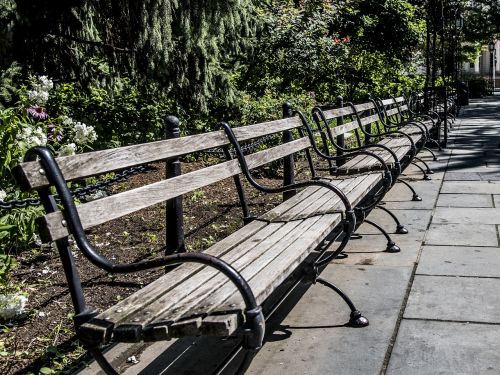 banks park garden bench