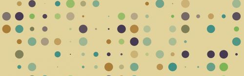 banner header polka dots